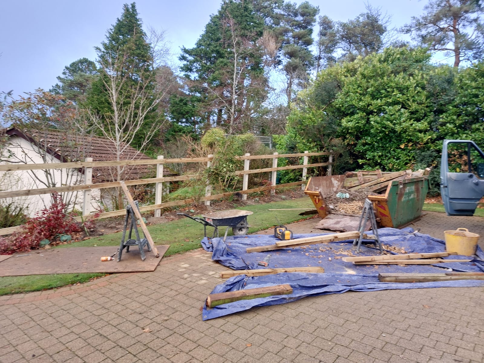Handyman fence installation in Abergele, North Wales